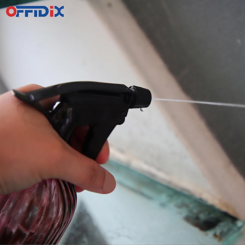 OFFIDIX Glass Spray Bottle, Pressure Watering Can, Indoor Plant Mister, Adjustable Nozzle, 0.4L/13.5oz Handheld Spray Bottle for Garden Plants Cleaning Solutions (Amaranth) - Image 4